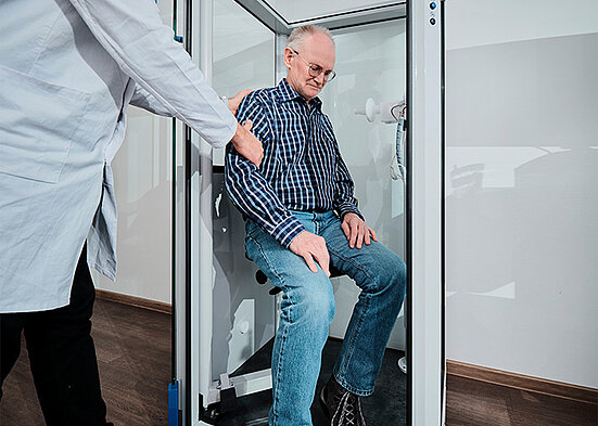 The Bodystik cabin is designed with patient experience in mind.